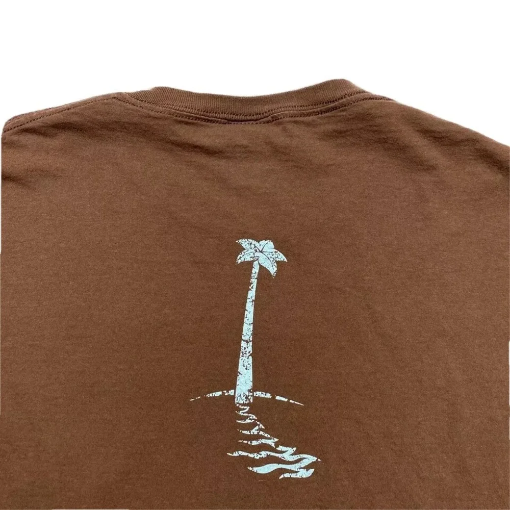 Shipwrecked‎ Rescued By Jesus Mens TShirt Size M Brown Fruit Of The Loom Graphic